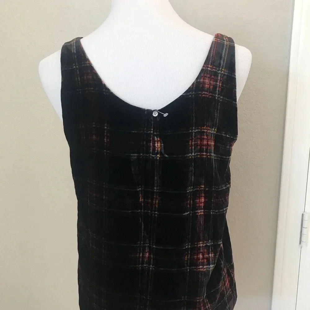 J. Crew Plaid Sleeveless Top